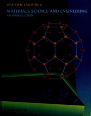 Cover of: Materials Science and Engineering by William D. Callister