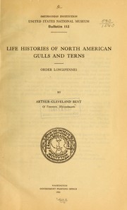 Cover of: Life histories of North American gulls and terns: order Longipennes