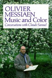 Cover of: Music and color: conversations with Claude Samuel