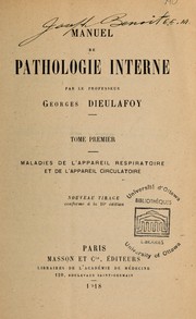 Cover of: Manuel de pathologie interne