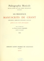 Cover of: Paléographie musicale by André Macquereau