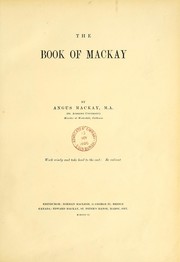 Cover of: The book of Mackay by Angus Mackay