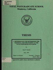 Cover of: A methodology for determining the marginal cost per student at the Naval Postgraduate School by John P. Eckardt