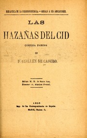 Cover of: Las hazañas del Cid: comedia famosa