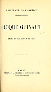 Cover of: Roque Guinart: drama en tres actos y en verso
