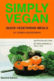 Cover of: Simply Vegan by Debra Wasserman, Reed Mangels