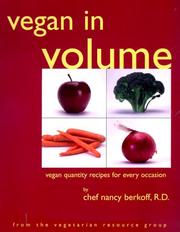 Cover of: Vegan in Volume by Nancy Berkoff