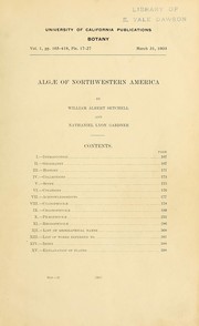 Cover of: Algae of Northwestern America. by William Albert Setchell