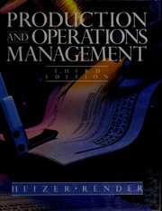 Cover of: Production and operations management: strategies and tactics