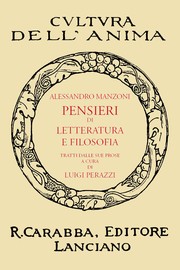 Cover of: Pensieri Di Letteratura E Filosofia