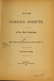 Cover of: Some curious insects