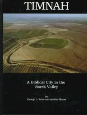 Cover of: Timnah: a Biblical city in the Sorek Valley