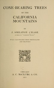 Cover of: Cone-bearing trees of the California mountains