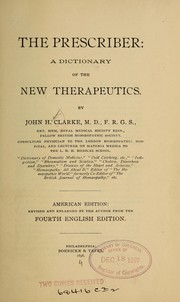 Cover of: The prescriber by John Henry Clarke