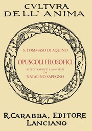 Cover of: Opuscoli Filosofici