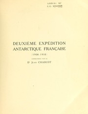 Cover of: La flore algologique des regions antarctiques et subantarctiques