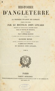 Cover of: Histoire d'Angleterre depuis la première invasion des Romains jusqu'à nos jours