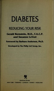 Cover of: Diabetes, reducing your risk by Gerald Bernstein