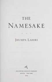 Cover of: The namesake by Jhumpa Lahiri