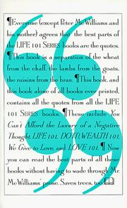 Cover of: Life 101 Quote Book (The Life 101 Series)