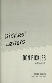 Cover of: Rickles' letters by Don Rickles