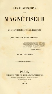 Cover of: Les confessions d'un magnétiseur by Alphonse Téste