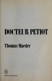 Cover of: Docteur Petiot by Thomas Maeder