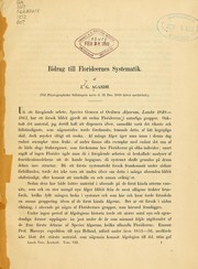 Cover of: Bidrag till florideernes systematik. by Jacob Georg Agardh