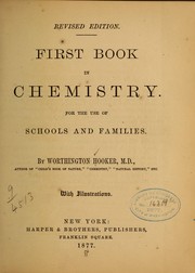 Cover of: First book in chemistry. by Worthington Hooker