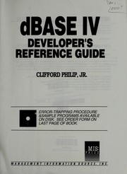 Cover of: DBase IV Developer's Reference Guide