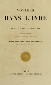Cover of: Voyages dans l'Inde by Soltykoff, Alexis prince