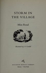 Cover of: Storm in the village by Miss Read