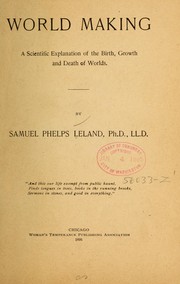 Front cover of World making by Samuel Phelps Leland
