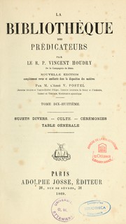 Cover of: La bibliothèque des prédicateurs