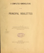 A completed nomenclature for the principal roulettes by Frederick Newton Willson