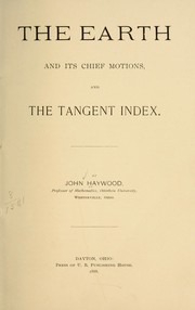 Cover of: The earth and its chief motions