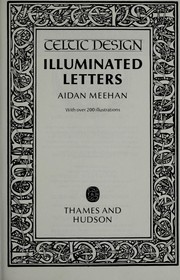 Cover of: Illuminated letters by Aidan Meehan
