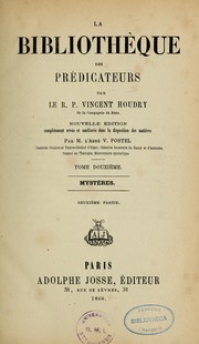 Cover of: La bibliothèque des prédicateurs