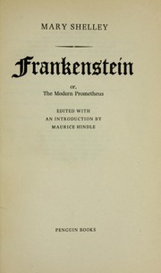 Cover of: Frankenstein by Mary Shelley, Mary Shelley