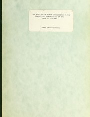 Cover of: The modeling of human intelligence in the computer as demonstrated in the game of DIPLOMAT by James Edward Collins