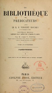 Cover of: La bibliothèque des prédicateurs