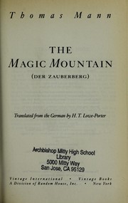 Cover of: The magic mountain =: Der Zauberberg