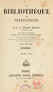 Cover of: La bibliothèque des prédicateurs