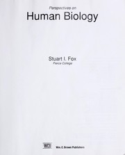 Cover of: Perspectives on human biology