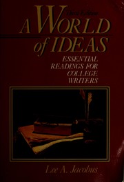 Cover of: A World of ideas by Lee A. Jacobus