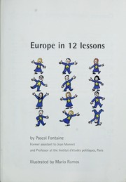 Cover of: Europe in 12 lessons by Pascal Fontaine