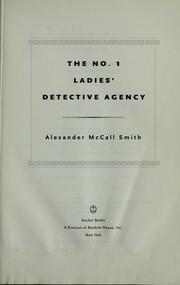 Cover of: The No. 1 Ladies' Detective Agency by 