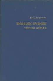 Cover of: Engelsk-svensk teknisk ordbok: Tolfte Upplagan