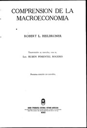 Cover of: Comprensión de la Macroeconomía by 