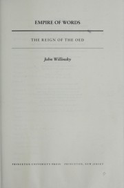 Cover of: Empire of words by John Willinsky